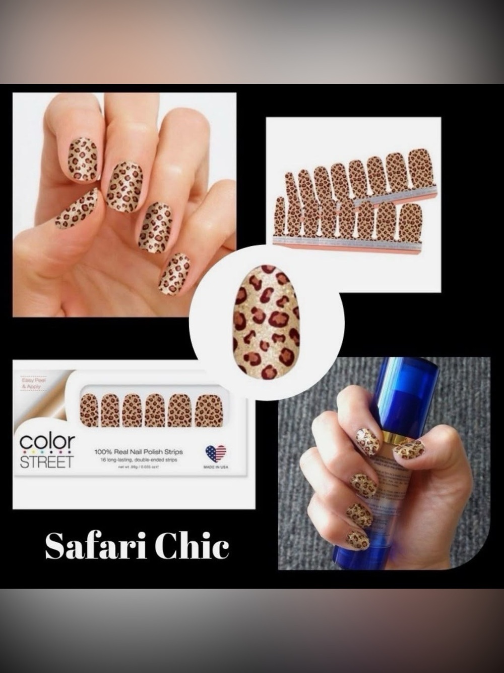 Color Street Safari Chic Nail Polish Strips Brand New